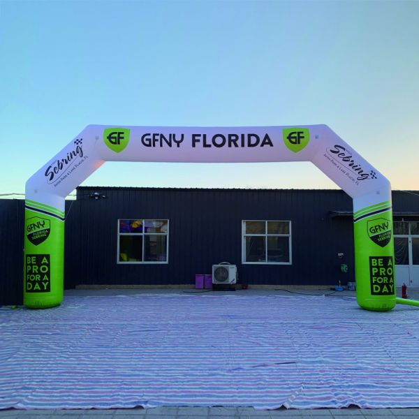Oxford Cloth Giant Entrance Inflatable Arch Advertising Events With Led Light