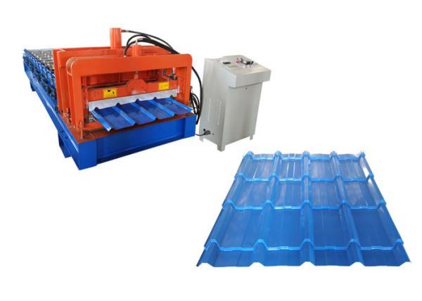 Quality Light Weight Glazed Tile Roll Forming Machine Side Wall Thickness 16mm Roofing Height 25mm for sale