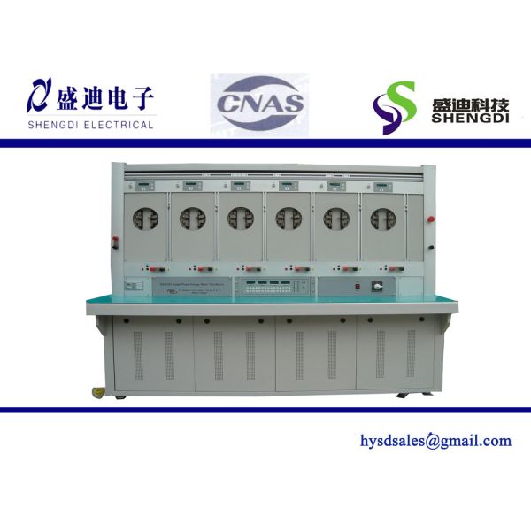 ANSI Single Phase Digital kWh Meter Test Bench,5(100)A rate current Active & reactive energy,6 positions integration