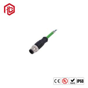 Buy cheap 90 Degree Right Angle Connector A Code 5 Pin Male Connector M12 Straight N Right Angle Plug product