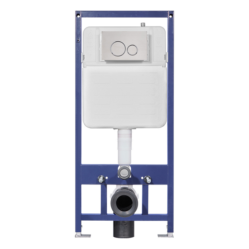 Rectangular In Wall Cistern Toilet with Bottom Inlet for Water Supply