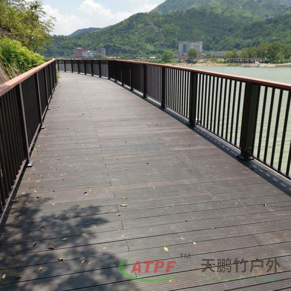 Quality Dark Charcoal Carbonized Bamboo Fence Facade Panels for sale