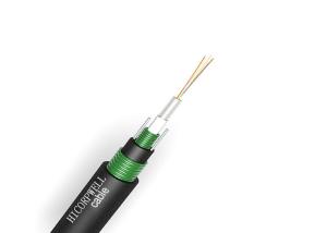 Buy cheap Uni - Tube Outdoor Glass Fiber Optic Cable GYXTW53 Double Steel Tape product