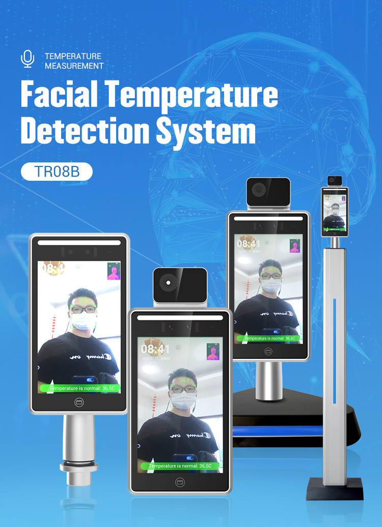 Multilingual TR08B Portable Safe Biometric Facial Recognition For Smart Community