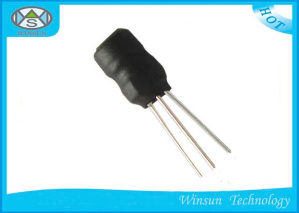 Quality Three Pin Radial Leaded Inductor , Black 0608 Ferrite Drum Core Inductor For Computers for sale