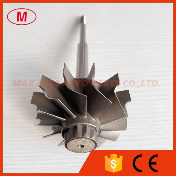 HX35 HX35W H1C Ind 70mm Exd 60mm 12 blades Turbocharger Turbine Wheel /turbine Shaft&wheel