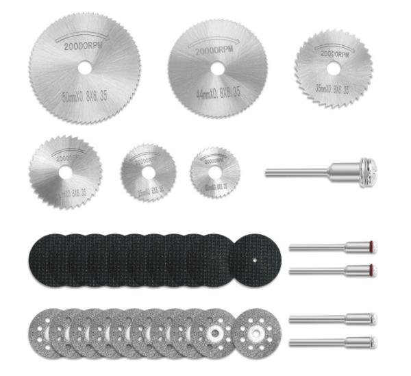 Quality Mini Tiny Ultra Thin Cutting Discs kit For Metal Wood PVC pipe for sale