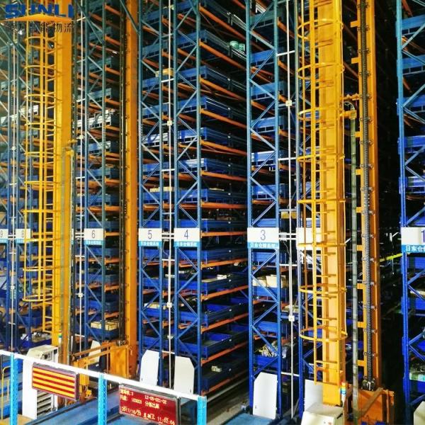 Quality Warehouse Storage ASRS Racking System Automatic Labor Saving Automated for sale