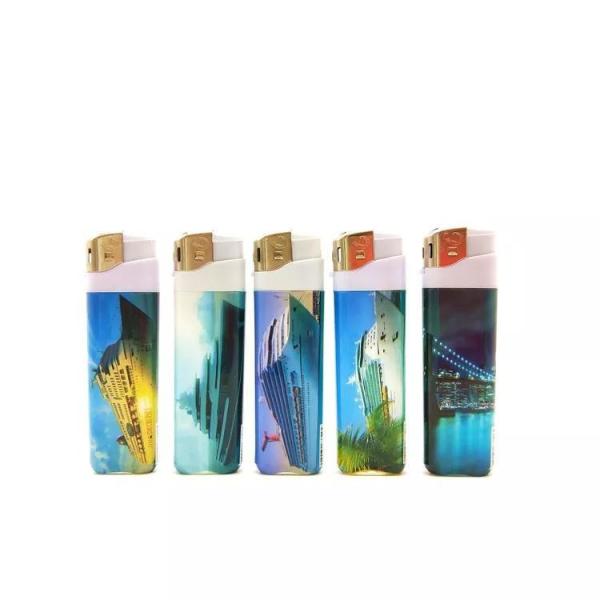 Quality Plastic Rechargeable Butane Gas Electric Lighter with PVC Shrink Logo and Customization for sale