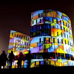 Buy cheap 8500 LM Interactive Projection Mapping Outside Immersive Projection Mapping product