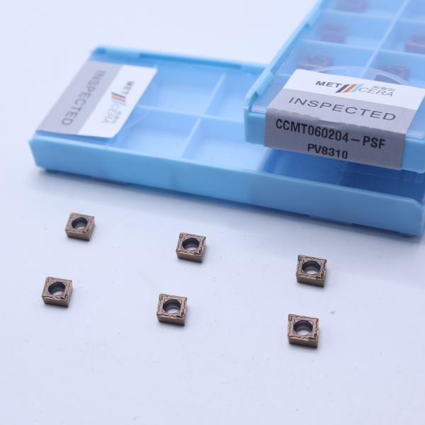 Quality CCMT060204 CNC Carbide Turning Inserts for Finishing Cutting Steel and Alloy, PVD Coated Insert, CCMT for Lathe Turning Tool for sale