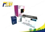 Glossy Printed Color Paper Cardboard Packing Boxes Full Color With Clear PVC