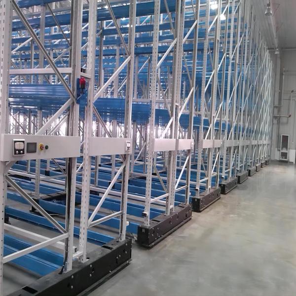 Quality Powder Coated Steel Mobile Shelving Racks System With Adjustable Height for sale