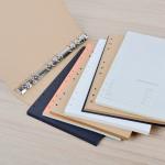 Craft paper file folder with ring binded A6,A5,A4 size available