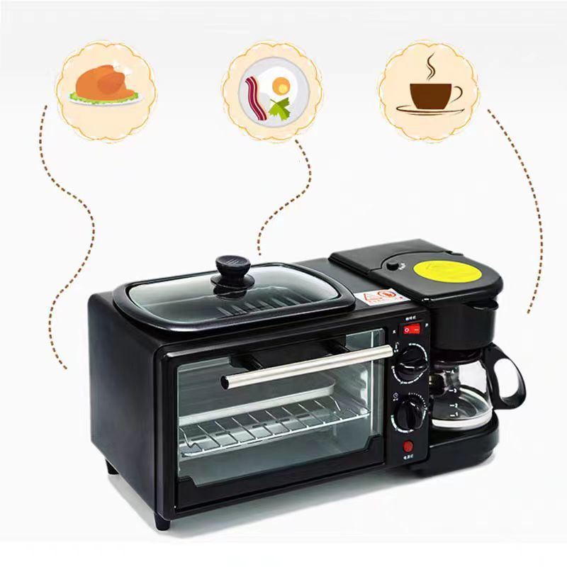 Multipurpose Oven/ Coffee / Frying Pan 3-in-1 Breakfast Maker Machine