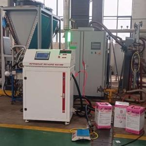 China R410a R11 Freon Car Ac Gas Filling Machine  Automatic R134a Ac Gas Charging Machine on sale