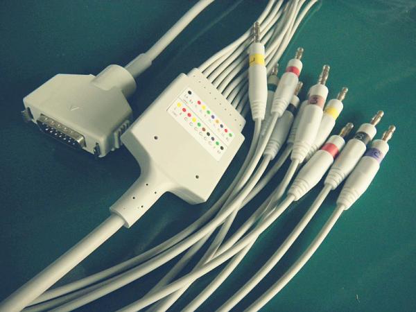 Quality Surgical Plastic 10 Leadwires EKG ECG Cable ISO13485 Fukuda Denshi for sale