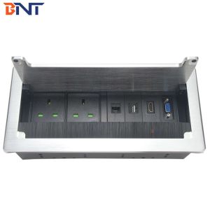 Buy cheap Soft Closing Brushed Flip Up Power Outlet With Multimedia Clamshell product