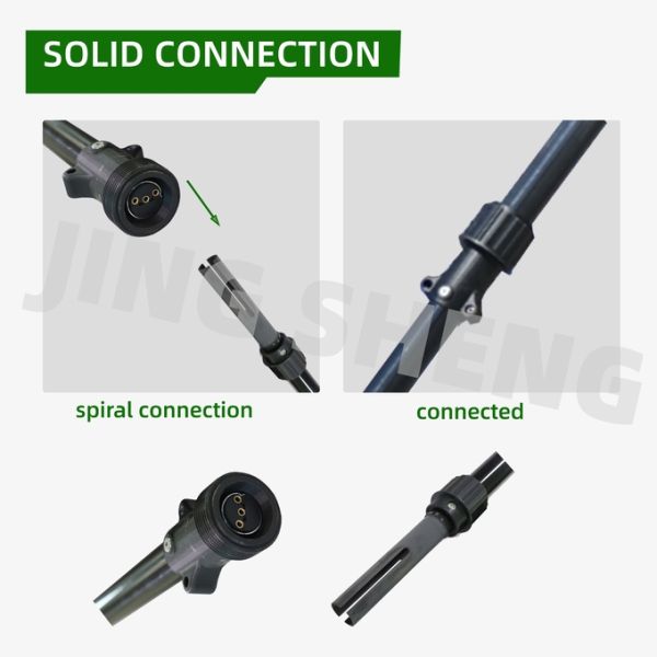 50ft Carbon fiber telescopic pole for Extension Electric Pole Tree Pruner Powered 2-Year Warranty