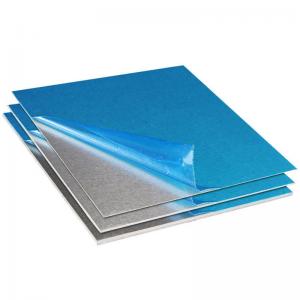 Buy cheap 3004 H18 H14 Aluminum Sheet With Blue Cover Film 1mm - 3mm Typical Thickness product