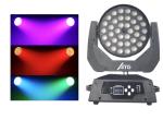 80 Ra Color Rendering Index Stage Lighting 36x10W RGBW 4-in-1 Zoom Wash Moving