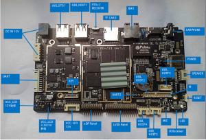 4 IO Port ARM Single Board POS Terminal Kiosk Totem LVDS RJ45 Multi Language
