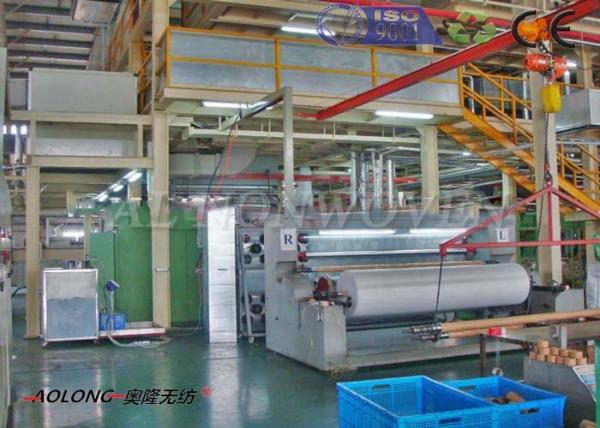 Quality PP Spunbond Non Woven Fabric Making Machine with Cross / Line Embossing Pattern for sale