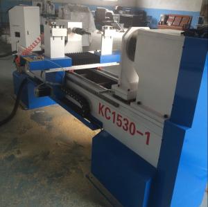 Buy cheap CNC controlled wood turning lathe designed for turning spindles, posts, columns and even baseball bats product