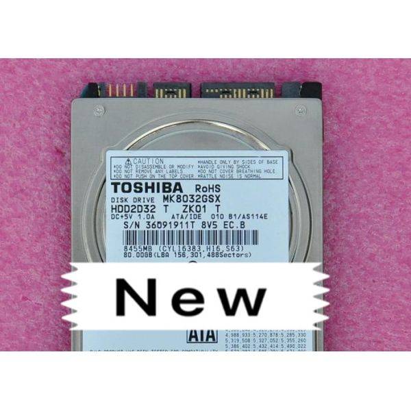 MK8032GSX 80G Toshiba Laptop HDD , Toshiba Hard Drive 2.5 Inch SATA Serial Port 5400rpm