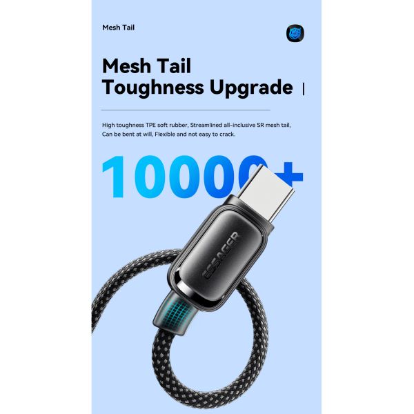 USB A To USB C Magnetic Cables Fast Charging 100W ES-X56 Series
