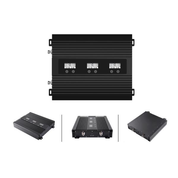 Quality Powerful 80dB Tri Band Mobile Signal Booster Amplifier 800MHz 900MHz 2600MHz for sale