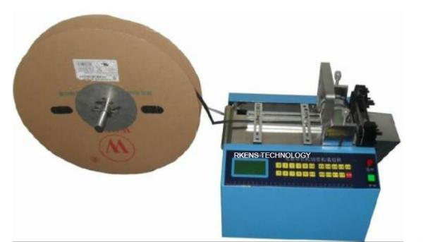 Quality High Accuracy Automatic Webbing Cutting Machines Elastic Tape For Fiberglass Sleeve for sale