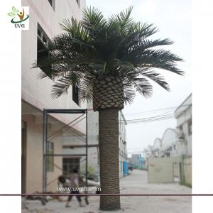 China UVG 20FT Wholesale Artificial Coconut Palm Tree with Silk palm Leaf for Park Decoration on sale