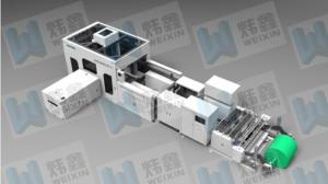 China White Non Woven Box Bag Making Machine / Fully Automatic Bag Making Equipment on sale