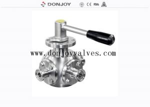 China Sanitary DN20 No Retention 1/2 3 Way Ball Valve on sale