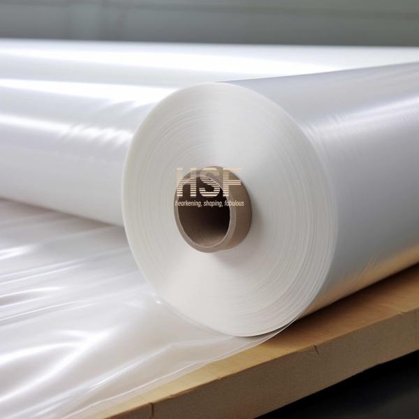 Customized Translucent White 80μm Silicone UV Cured PE Protective Film for Packaging and Labeling