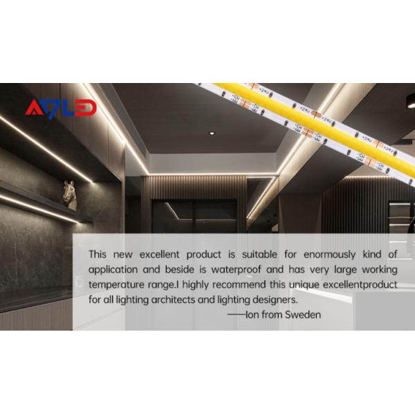Adjustable Led Strip Lights Chip On Board CCT Dotless Lighting CRI90 640 LEDs/M 10mm