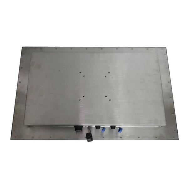 Waterproof Sunlight Readable LCD Monitor Stainless Steel 1000 Nits 27 Inch Touch Screen