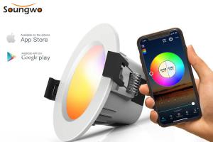 Buy cheap 5W Smart Bluetooth Mesh LED Bulb RGBCW Floodlight Voice Control product