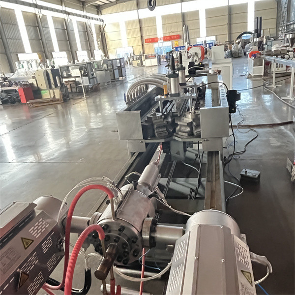Perforated Double Wall Corrugated Pipe Machine 2m/Min - 6m/Min For Drain Pipe
