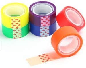 China Office Decoration 55μ Bopp Self Adhesive Tape printed stationery bopp printed packing tape for decoration on sale
