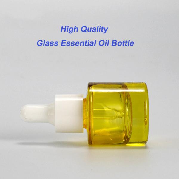 Eco Friendly Cosmetic Packaging 15ml30ml 50ml 1 oz 1.5oz Green Serum Essential Oil Bottomed Glass Dropper Bottle with Golden Cap