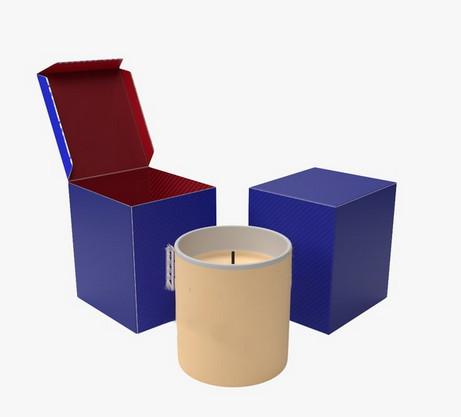 Quality Aseptic Custom Printed Candle Boxes Embossing Cardboard Packing SGS for sale