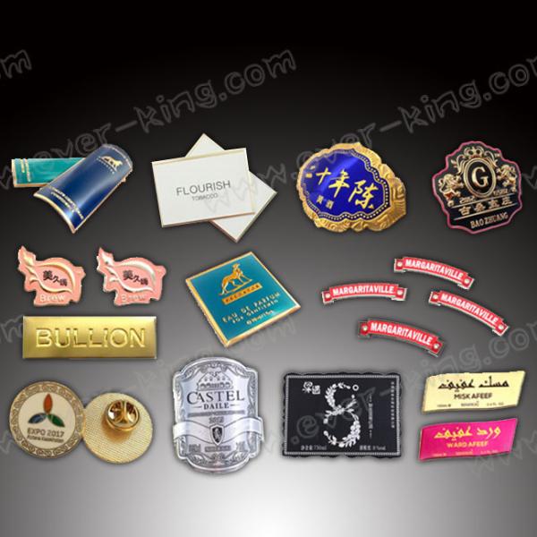 Quality Adhesive Metal OEM Pantone Color Spirits Spirit Labels for sale