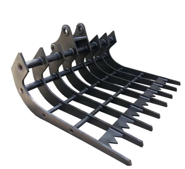 Quality Tilting Dozer Root Rake Attachment For Clearing Debris Rocks for sale