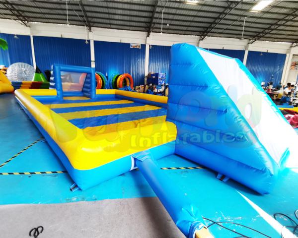 Quality Blow Up Soccer Field Inflatable Football Pitch 12x6x2 meter for sale