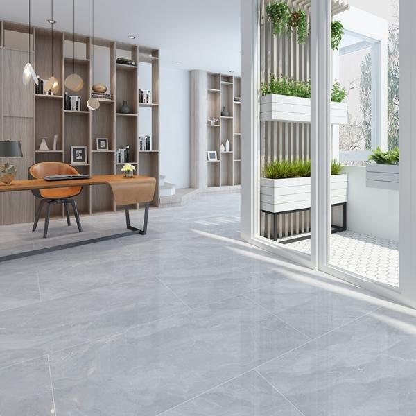 Stone Imitation Texture Fireproof Square Floor Tile Ceramic