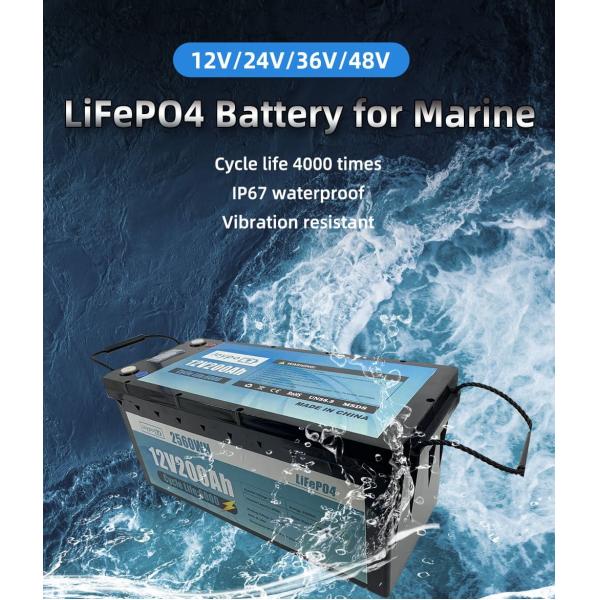 Lightweight Marine Lithium Battery Pack 12V 100Ah 200Ah 300Ah 400Ah