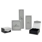 Contrast Color Wrapover Paper Cardboard Box Magnet Closure Wallet Packaging