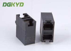 Customized PBT Black 2x1 Dual Deck 2 Port 6p6c Rj12 Phone Jack